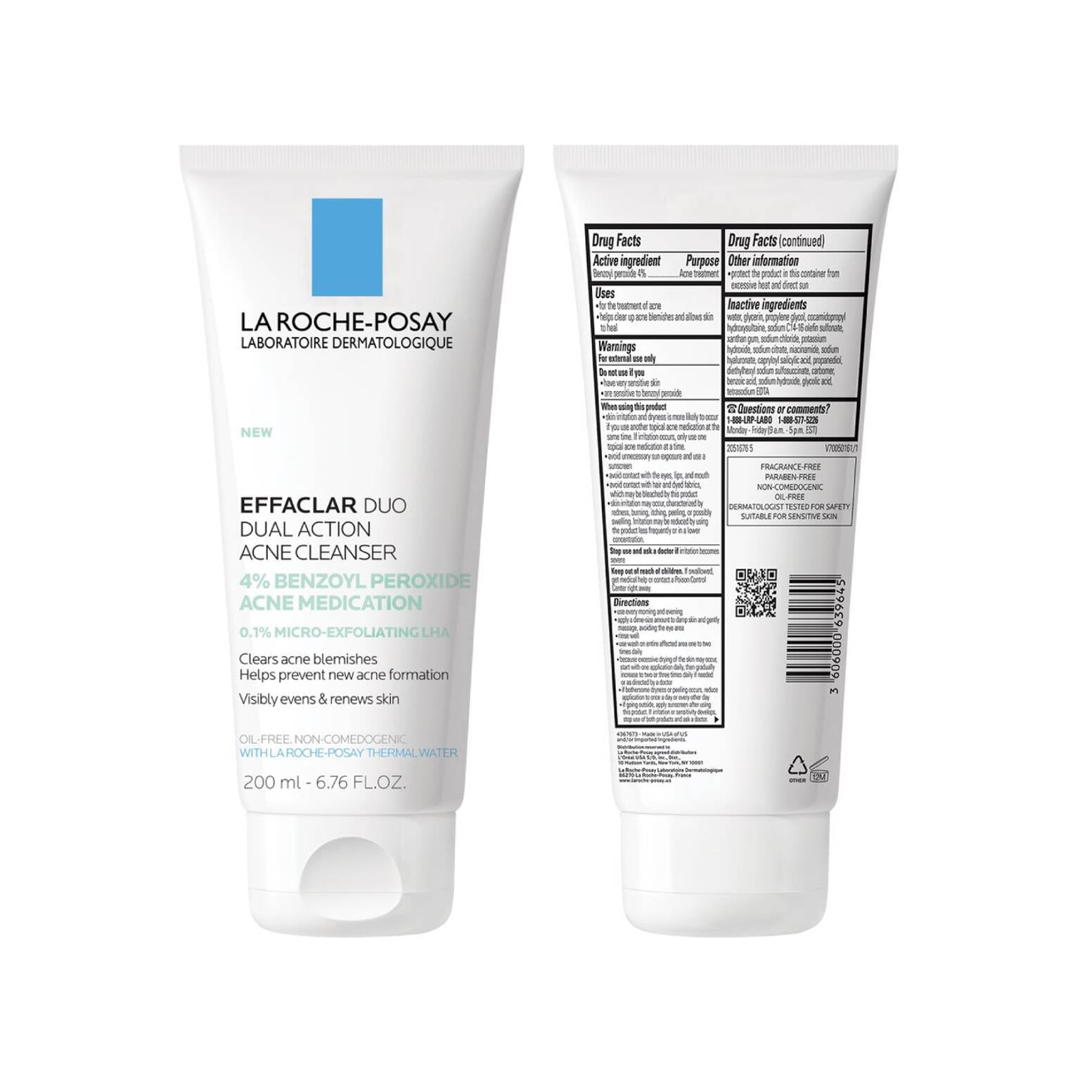 effaclar-dual-action-acne-face-wash-with-4-benzoyl-peroxide-m7 LaRochePosay-Product-Skincare-Effaclar-Duo-Dual-Cleanser-200ml-3606000639645-ATF-PIM-packshot-texture.jpg